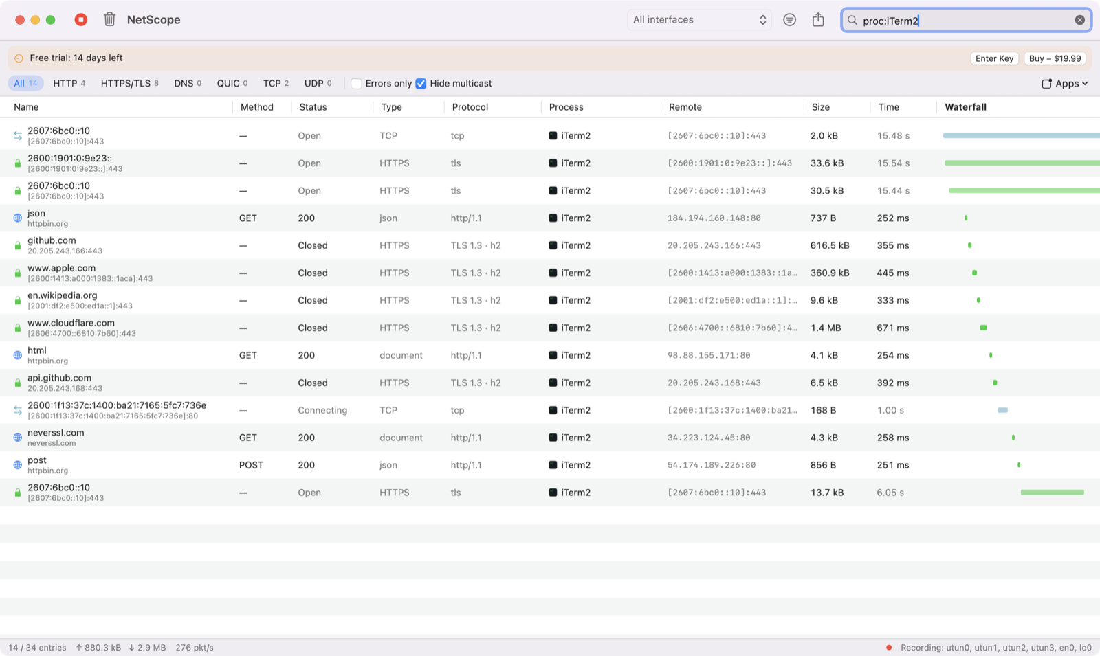 NetScope on macOS